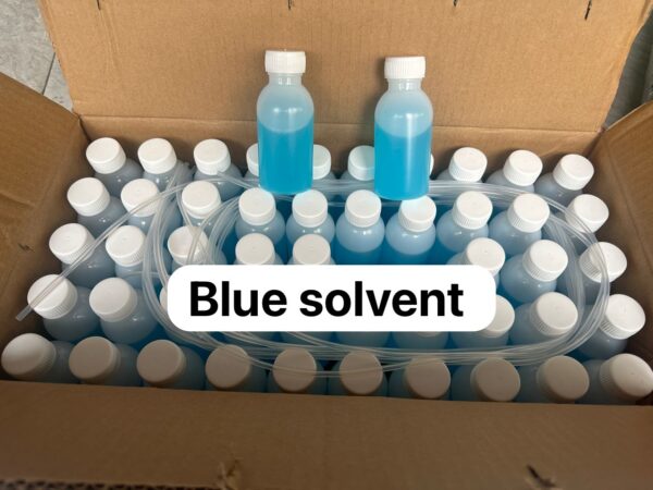 Blue solvent cleaning solution
